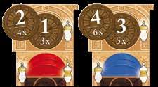 clock first, then both players alternate choosing a clock until both players have two clocks. They place both clocks above their perfumeries.