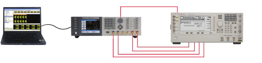 05 Keysight 81180B Arbitrary Waveform Generator - Data Sheet Use Models of 81180B In this setup, the 81180B is used as a 2-GHz IQ modulation source.