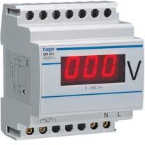 Modular digital voltmeters and ammeters Digital voltmeters SM501 For domestic and commercial installations.