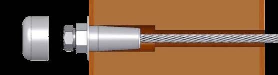 RailEasy Stud Assembly (C0980-0004-2) The stud assembly is used in cable railing applications on straight runs.