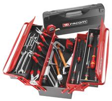 1 Mechanical engineering 84-piece mechanical tool set CM.110A Metric set supplied loose, as below. D : 15 kg. Tool sets 440.JE14 14 Combination wrenches 7 to 24 mm 113A.10C 1 Adjustable wrench 10" RS.