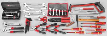 1 Electricity 55-piece metric tool set CM.E16 Supplied loose, as below. D : 5.7 kg. Tool sets 44 5 Open-end wrenches 14x15-16x17-18x19-21x23-22x24 mm 22.