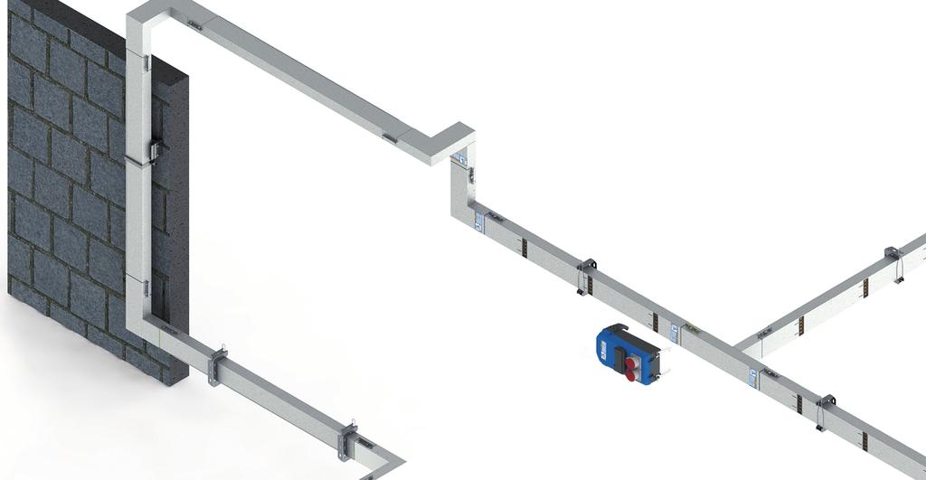 SYSTEM 100-400A MEDIUM POWER DISTRIBUTION The SYSTEM busbar trunking system, used to distribute medium power, is mainly installed in industrial, commercial, residential and service buildings.