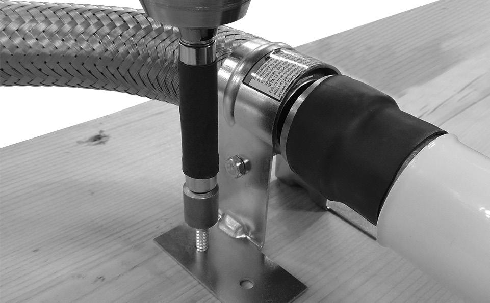 Using a 5/16-inch hex socket, re-install the hex cap screw. Tighten the hex cap screw to 15 inch-lbs/1.7 N m (approximately one to two turns past hand-tight).