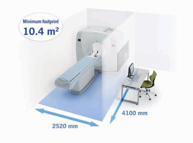 Delivering powerful performance in a compact system, Alexion has been designed to have a footprint of just 10.4 m 2.