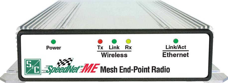 S&C SpeedNet ME Mesh End-Point Radio Provides communication end point for SCADA devices. Connects to SpeedNet Radio mesh network.
