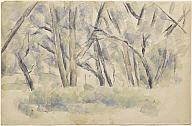 Forest Interior (recto); Trees and House (verso), ca.