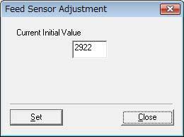 Note: The document sensor is called the Feed Sensor here.