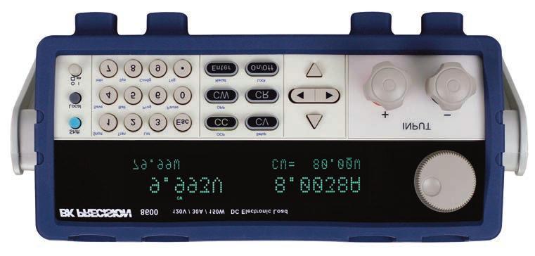 Models 8600, 8601 & 8602 Fron panel Brigh dual-line display The display shows boh measured inpu values and se parameers