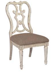 Cortona Side Dining Chair W20-1/2 D24-3/16 H41 Seat Height: 18-3/4, Seat Depth: 18 Upholstered Seat Fabric: