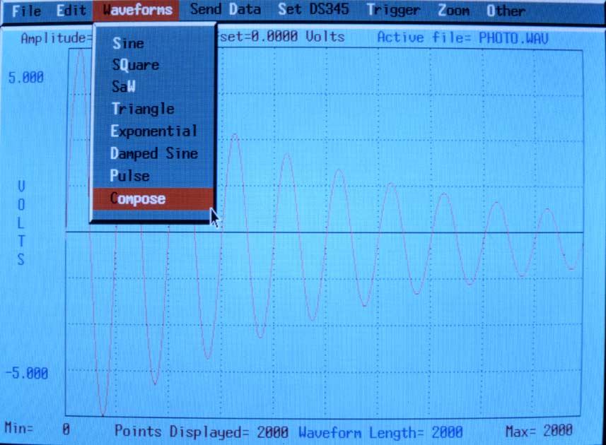 While using the burst mode, the maximum frequency for sine waves and square waves is 1 MHz, while triangles and ramps are limited to 100 khz.