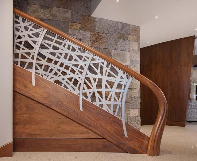 Stair safety: Code compliant balustrade meets the IRC rules, offers guardrail support when ascending/descending the stair. Offers visual cues when entering stair well.