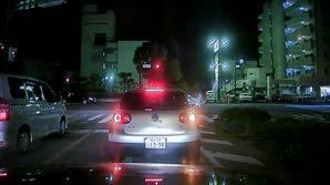 difficult. The traffic light color can also differ depending on the light source, e.g., LED light and incandescent lamp light. Fig. 3 Nighttime traffic light in Japan.