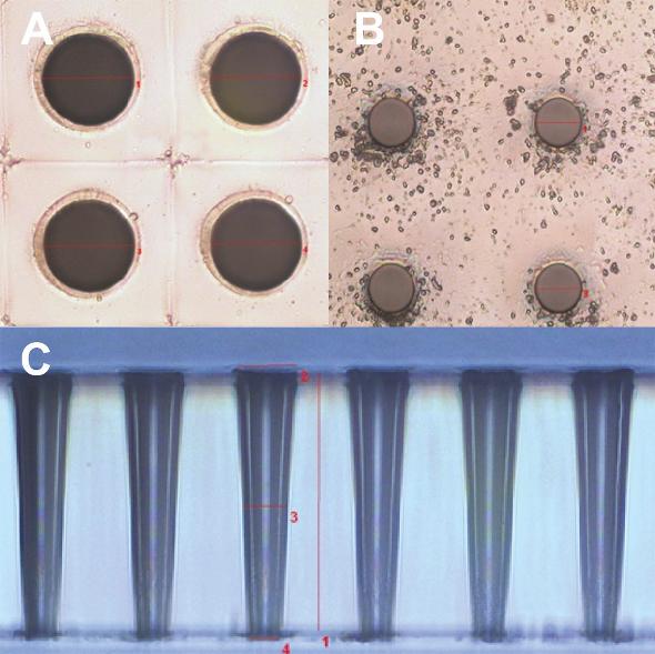MEMS ARTICLE or droplets of recast material and thereby eliminating the need for elaborate postprocessing.