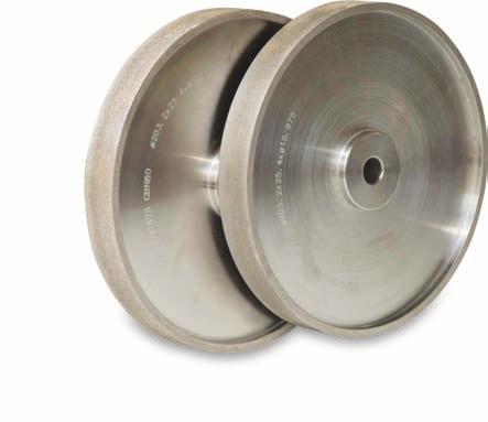 CBN wheels, my favorites. They cut cleanly, quickly, and smoothly. They have been in continual use for over a year and show no wear. with the aluminum oxide dressing stone.