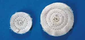 BABY MUSLIN BUFFS Ideal for polishing small and difficult-to-reach areas 6 Ply #8000 " dia. Pkg.
