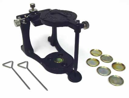 5 DELUXE MAGNETIC ARTICULATOR WITH PIN To be used with dentures Same advantages as the Deluxe Magnetic articulator
