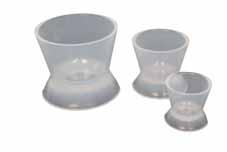 8 5 SILICONE MIXING BOWLS Special silicone rubber surface is adaptable for dental acrylics, resins and cements Special