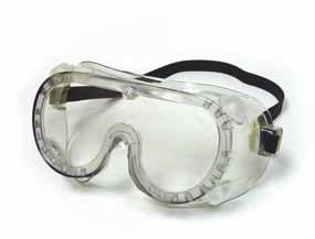 50 GOGGLES Recommended for use with acids Flexible, protective goggles with lexan polycarbonate lens ANSI Approved Z87--979