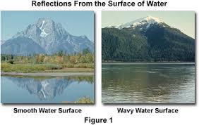 Diffuse Reflection: when parallel rays of light hit a bumpy surface or uneven surface.