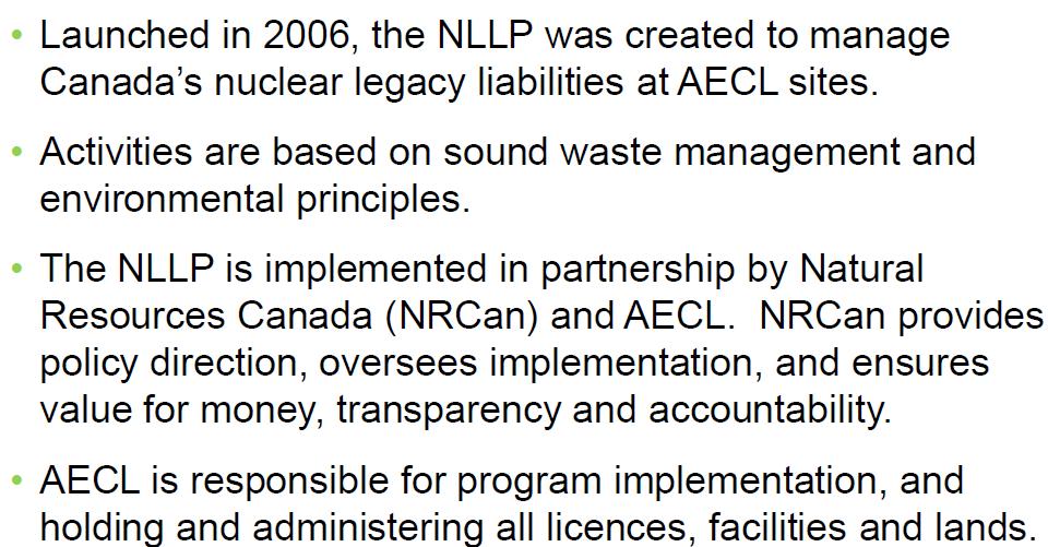 Nuclear Legacy Liability