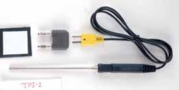 2 C (4 F) or 0.75%, whichever is greater. Type K thermocouple.