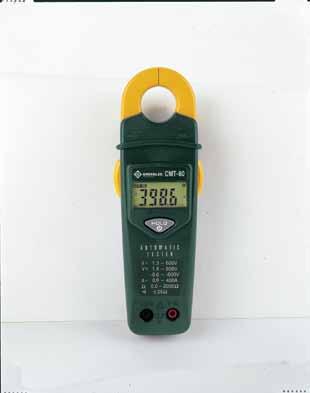 www.greenlee.com Automatic Electrical Tester Automatic Electrical Tester Hassle-free, automatic measurement of amperage, voltage and resistance.