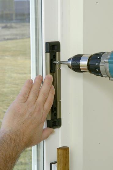 Once the front door is secured, sliding glass doors are an