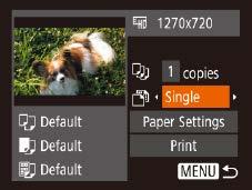 Printing Movie Scenes 4 Print the image. Still Images Movies 1 Access the printing screen.
