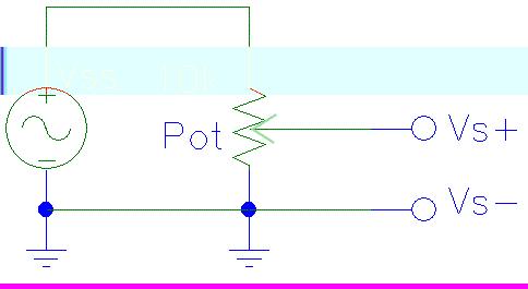 With this circuit, a very small signal can be applied to the amplifier.
