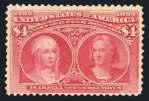 .. Est. $400/500 621 $3 and $4 Values, #243, 244 $300 Used, $4 with blue crayon mark, fine.
