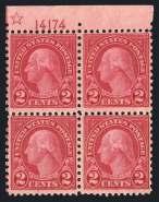 $200/300 815 1924, 2 Rotary Plate # Single Collection, #583 Web $200 400 to 500, by pl. #, spot check shows mostly o.g. with occasional n.h., some better numbers and four corner numbers, generally fine to very fine.