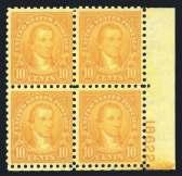 .. Est. $200/250 817 1924, Huguenot-Walloon Set, Complete Sheets, #614-616 Web $300 N.h., 1 sheet in two parts not affecting pl. blocks, fine to very fine. Brookman $3,400 (as sheets}.