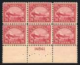 Page 71 Second Session January 13, 2018 865 24, Plate Block of 6, #C6 $250 N.h., large bottom pl.