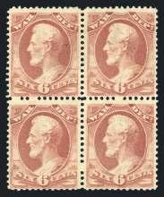 with some gum tone spots, punched perf, excellent centering, fine to very fine. Scott $1,400... Est. $300/400 937 Interior Dept.