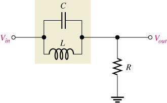 Parallel Resonant Band-Stop Filter A parallel resonant circuit can be used in a band-stop configuration by taking the output across the resistor.