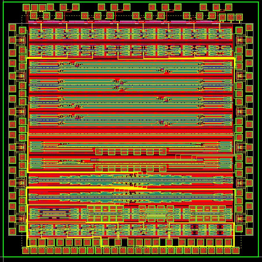 MIT Eos1 65 nm test chip Texas Instruments standard 65 nm bulk CMOS process First ever photonic chip in