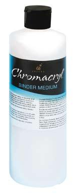 binder medium Chroma has put a lot of time and effect into the manufacturing of our Chromacryl mediums. All our Chromacryl mediums work well with any Chroma paint.