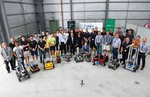 The Robotics Challenge involved 12 research teams from 9 countries, testing their own devices under simulated inspection scenarios.