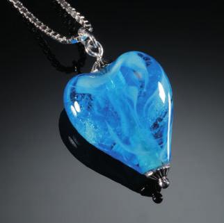 Jewellery - Heart Bead Necklaces Sky