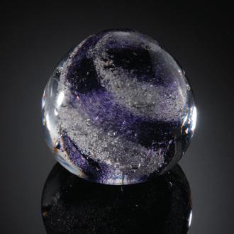 Lead Crystal - Crystal Orbs Cobalt Blue 177 Cranberry