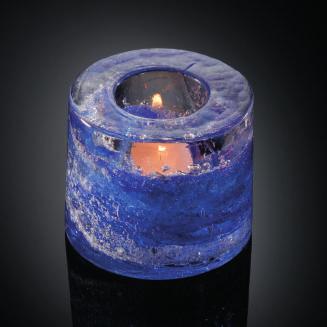 Lead Crystal - Candle Holders Cobalt Blue 203 Cranberry Pink 203