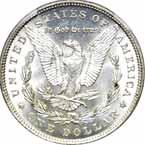 Sharply struck w/shimmering white luster & clean surfaces including a nearly flawless cheek....... #216318 $750.00 1889-O. PCGS. MS-63.