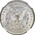 www.coastcoin.com Order Toll Free 1-800-638-8869 to the series with just 110,000 minted........................ #131896 $995.00 1894-S. NGC. MS-61. Crisp white luster and well struck........... #227183 $985.