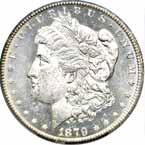 JUNE RARE COIN MONTHLY 1878-CC. PCGS. MS-64. Crisp white luster and a sharp strike with nice clean surfaces........................ #200731 $639.00 1878-CC. PCGS. MS-64+. PL.