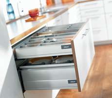 With the latch disabled, the interior roll-out does not come out when the drawer is opened.