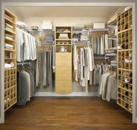 Custom design and sizing of your closet allows you to find an organization solution that fits your needs.
