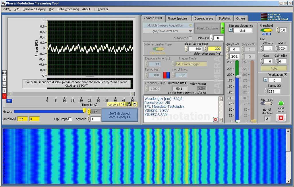 Optimizing for minimal flicker/noise PLUTO BB HR 650 nm STD=0,009π High-speed