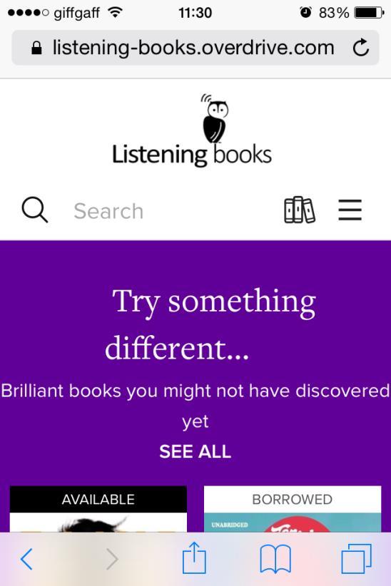 How to Stream/ Listen to Books over a Wifi Connection To stream a book you will need to access the library through your device internet browser. 1.