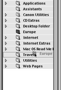 Explorer View Section The file or folder will move to the item outlined in blue. (b) Drag and Drop a Folder within the Explorer View Section.